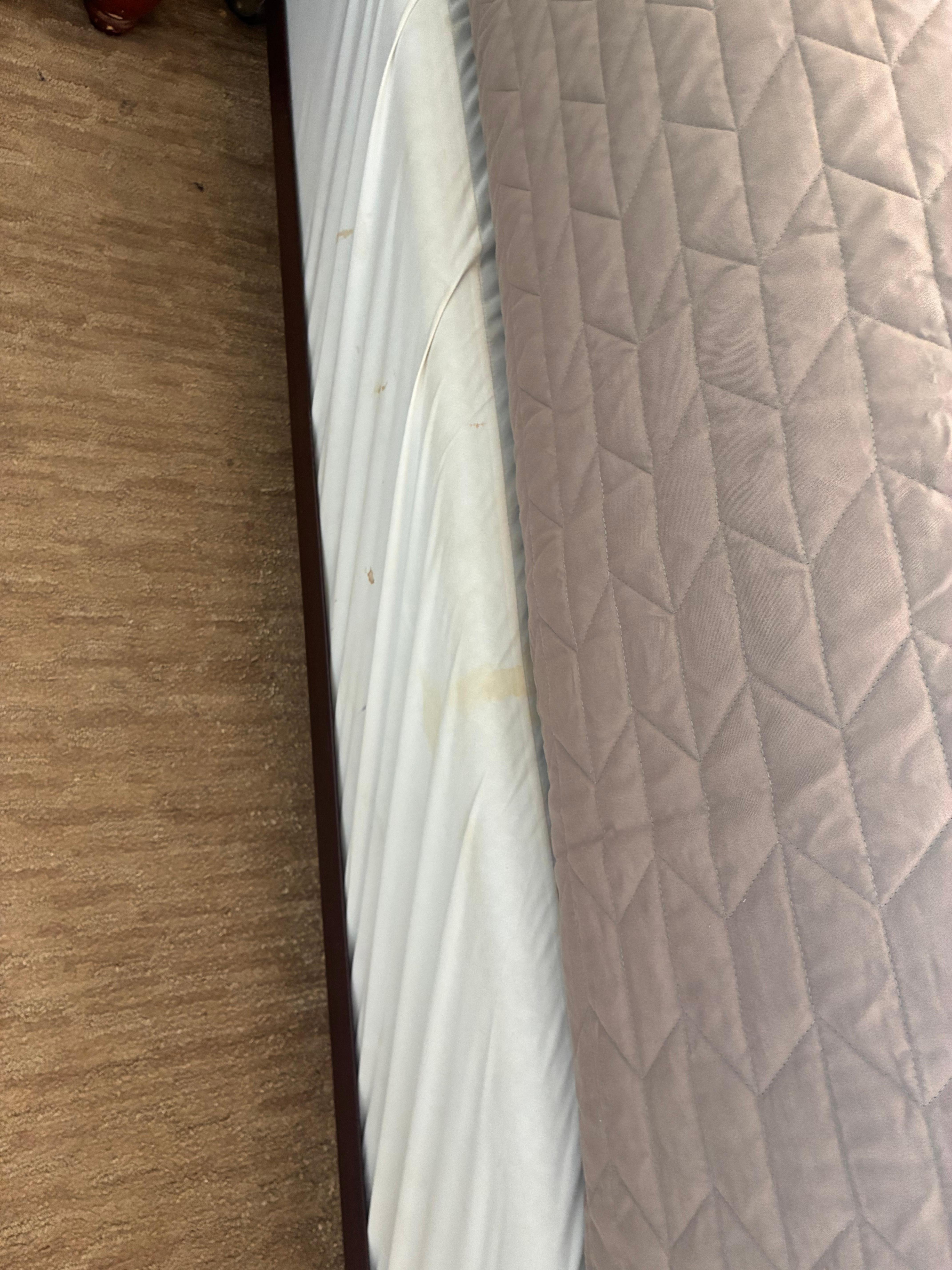 Stains on box spring cover