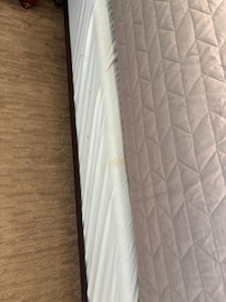 Stains on box spring cover