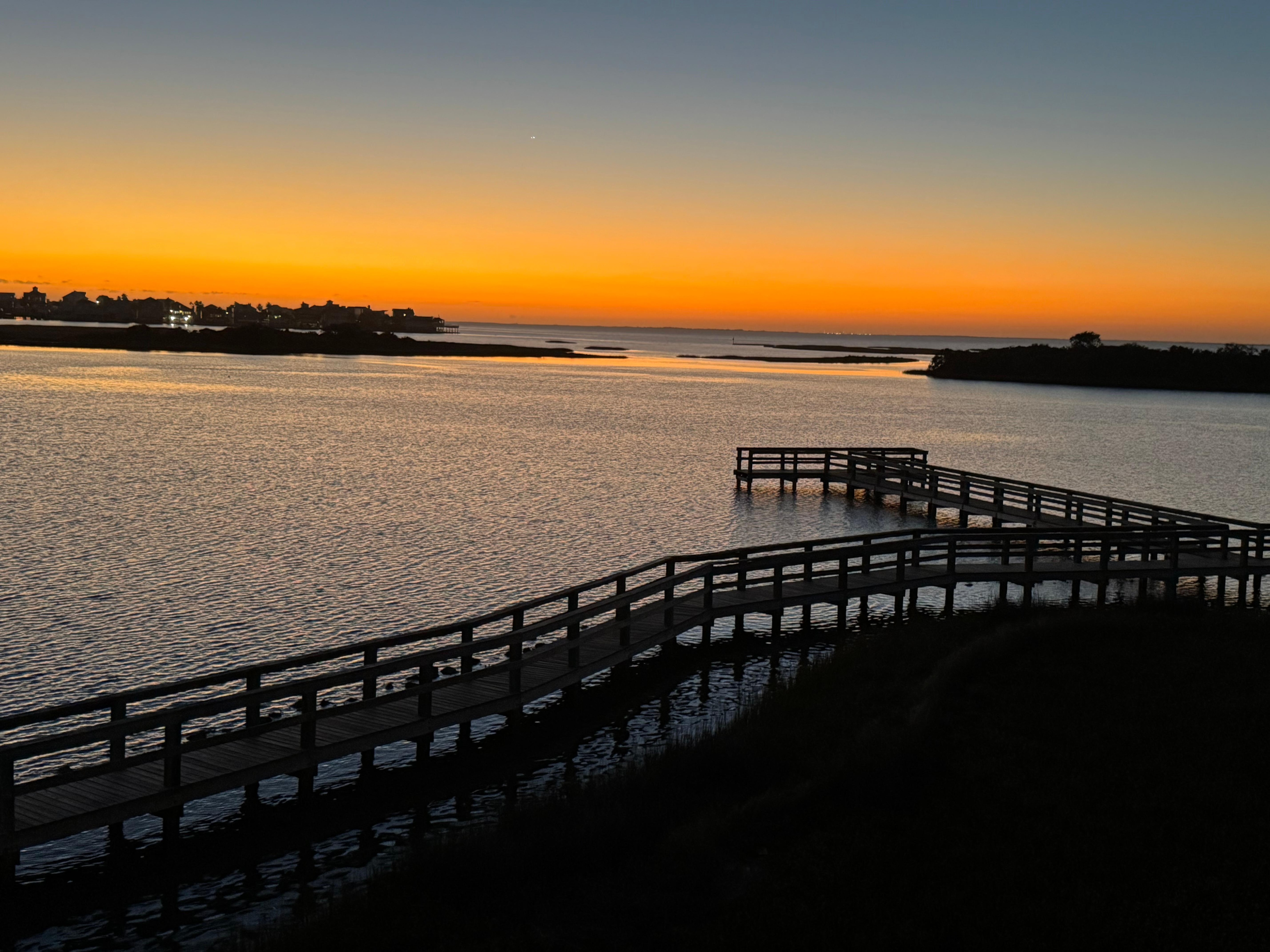 Sunset from the balcony. 