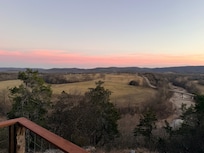 Gorgeous view from CJ’s Crooked Hideaway deck.