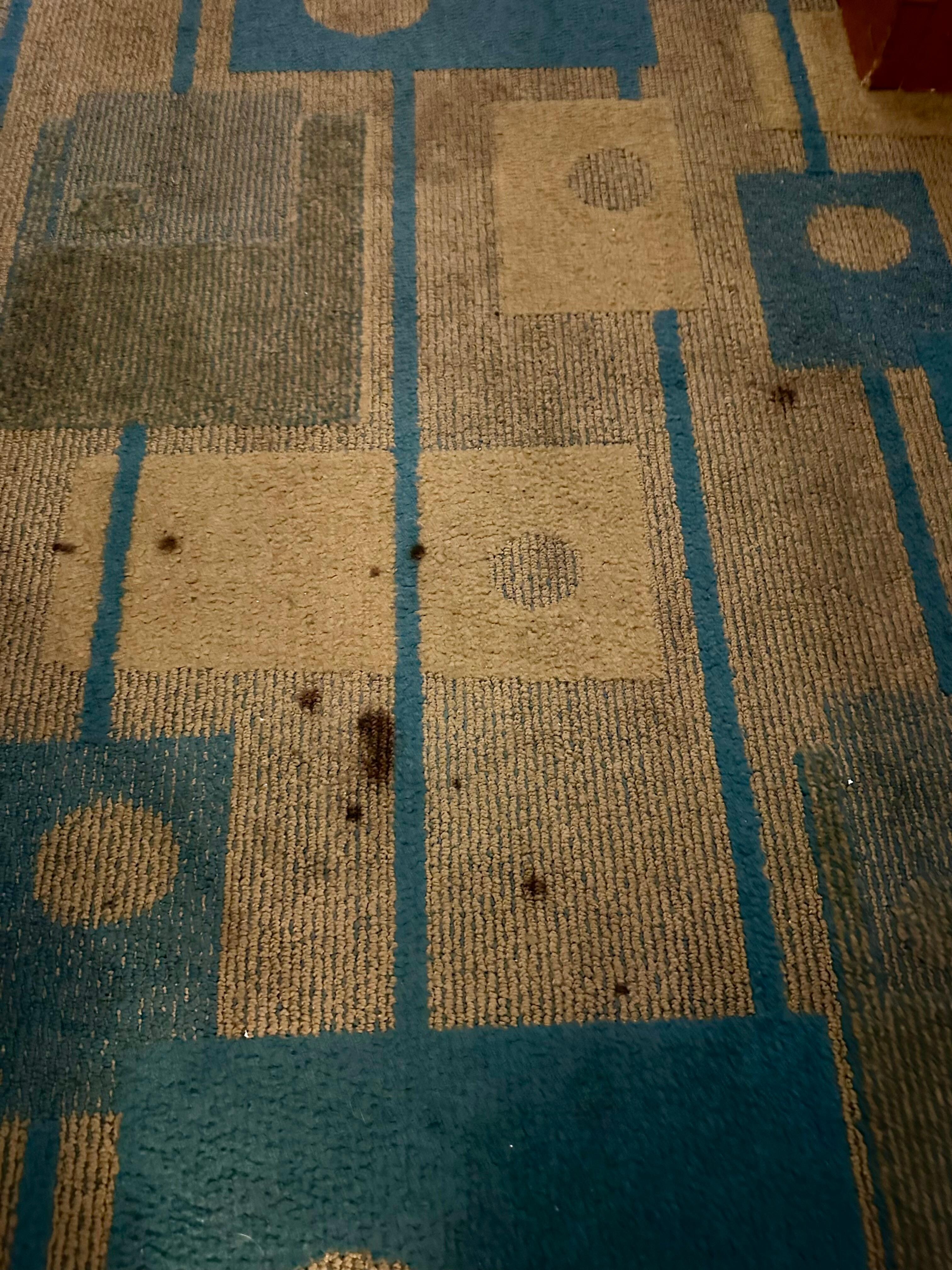 dried blood stains