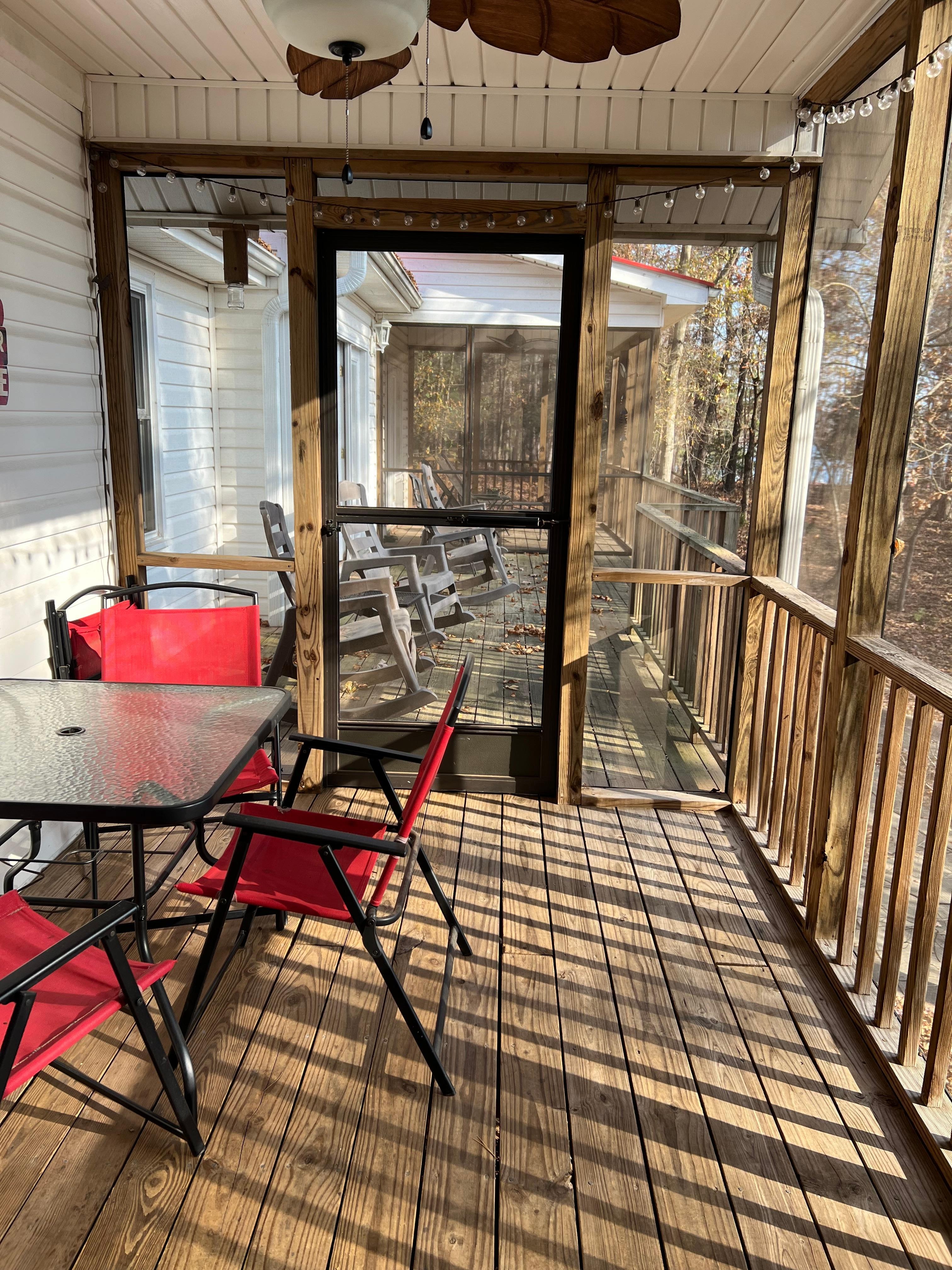 1 open and 2 screen in porches.