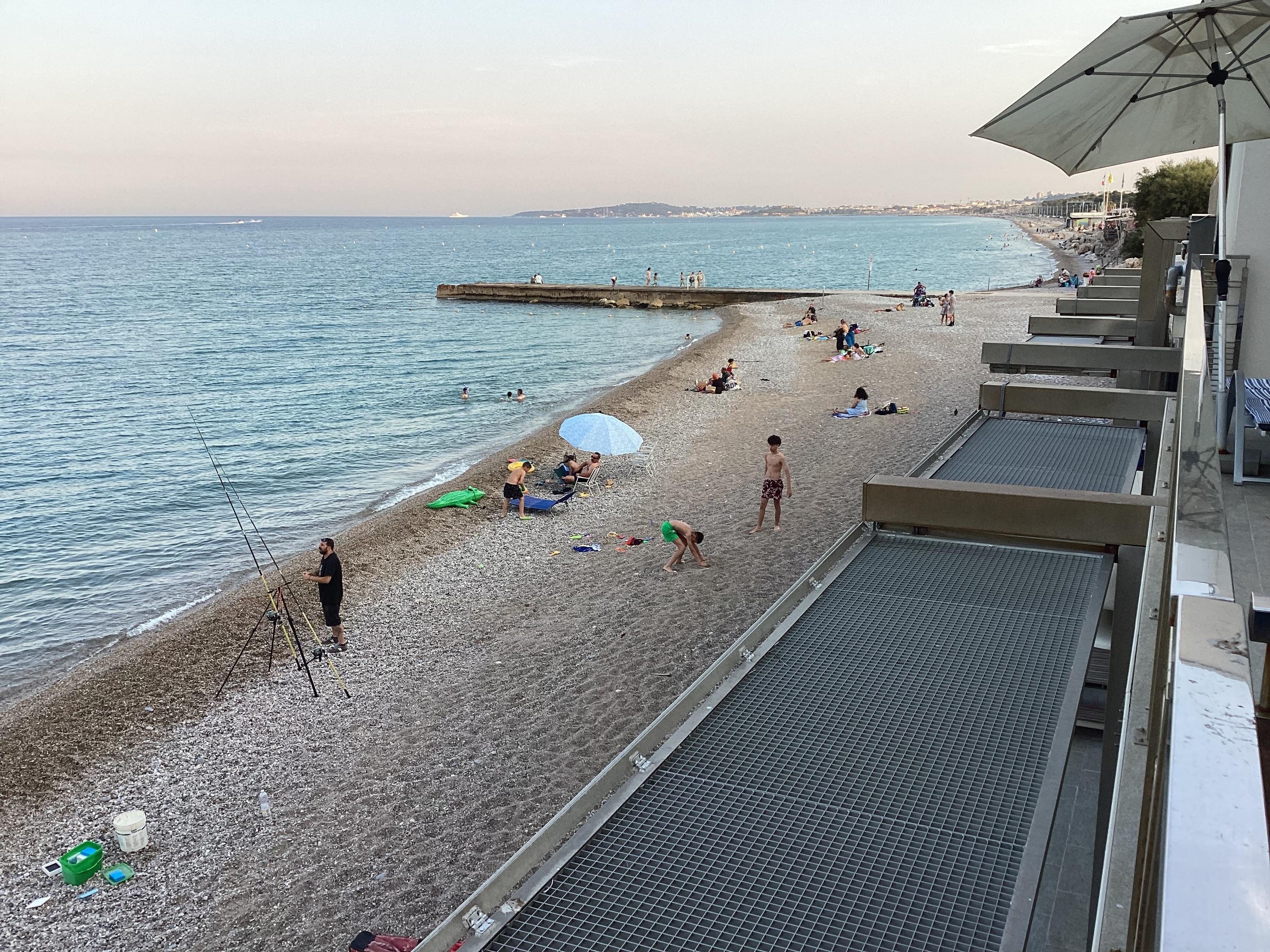 To the right is Cannes