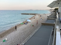 To the right is Cannes