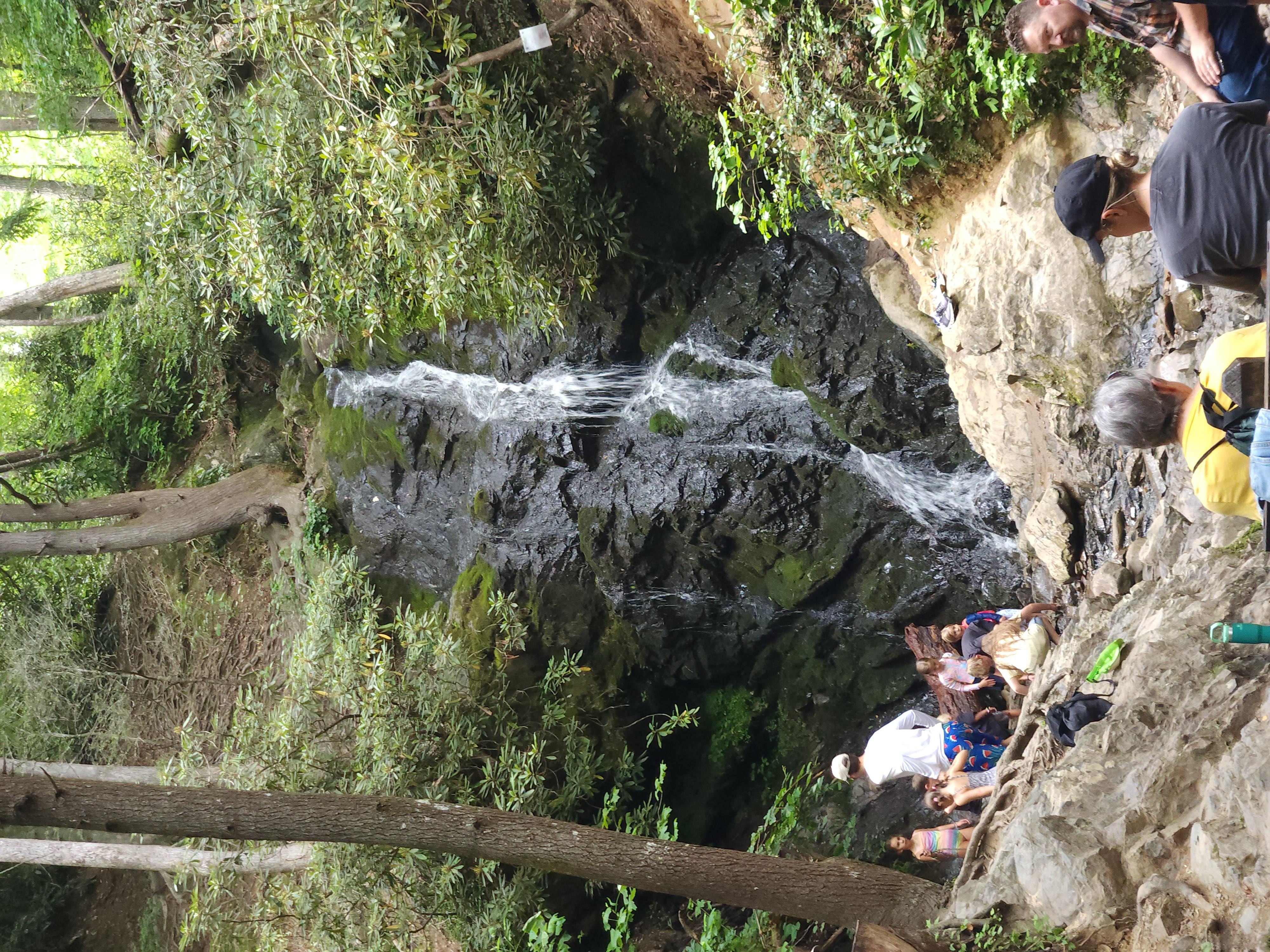 Cataract Falls at Sugarlands, Smokey Mountains- about twenty minutes from our cabin.