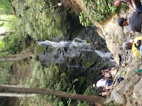 Cataract Falls at Sugarlands, Smokey Mountains- about twenty minutes from our cabin.