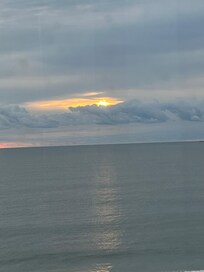 Looking off the balcony