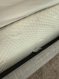 No boxspring cover