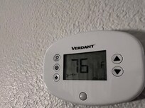 Even when it was set to cool at 64° it kept blasting out hot air. We had to open the door for a bit to cool down