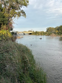 Platt River behind hotel