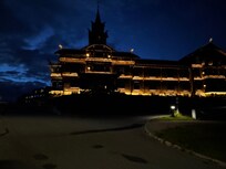 Night view of the hotel