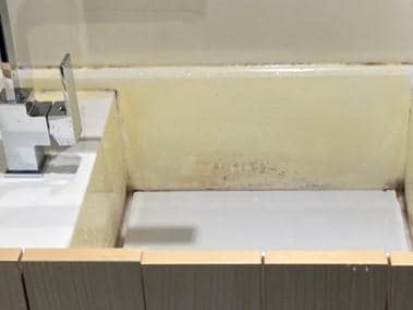 Stained and dirty looking sink