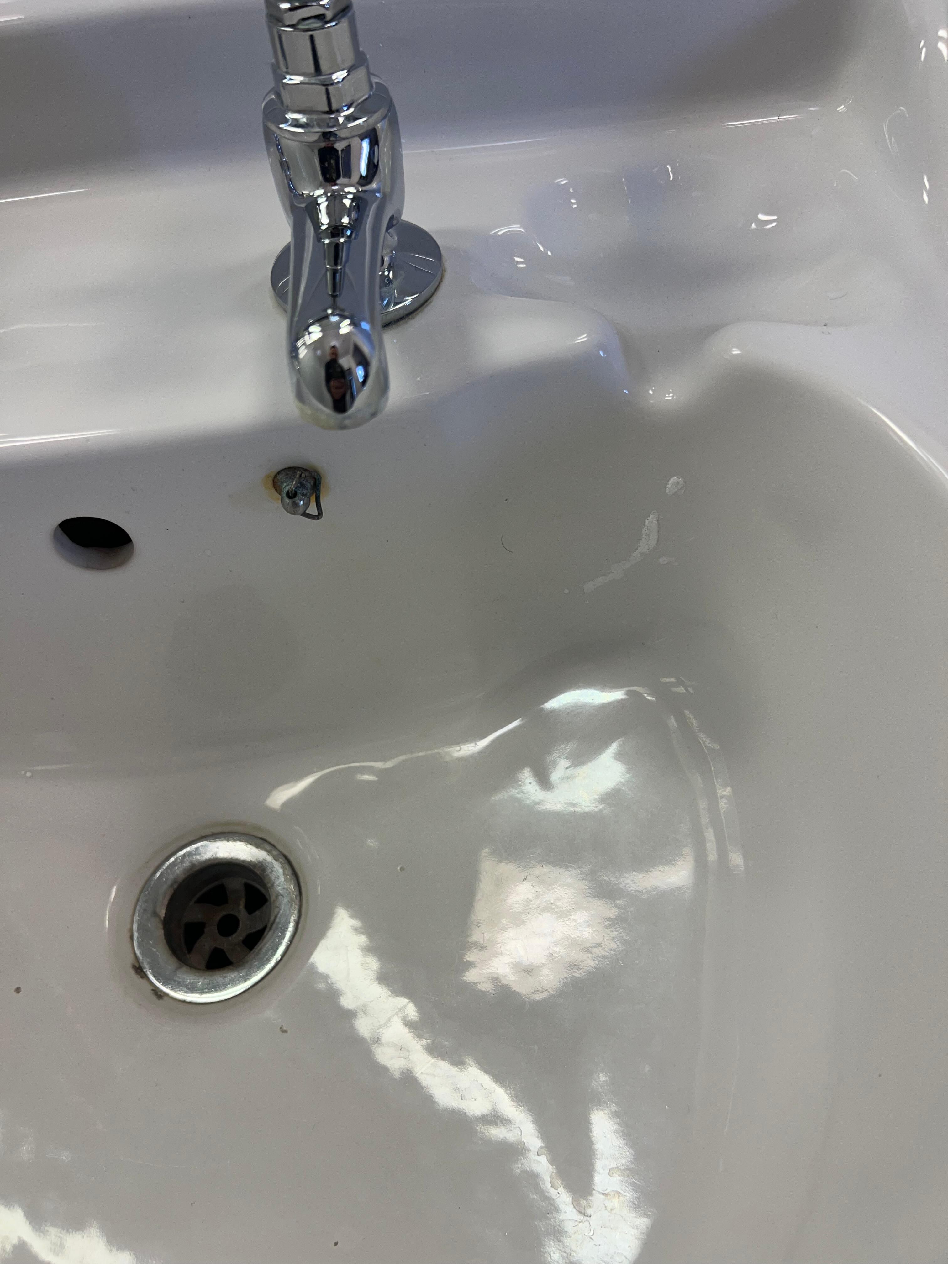 Grout in the sink