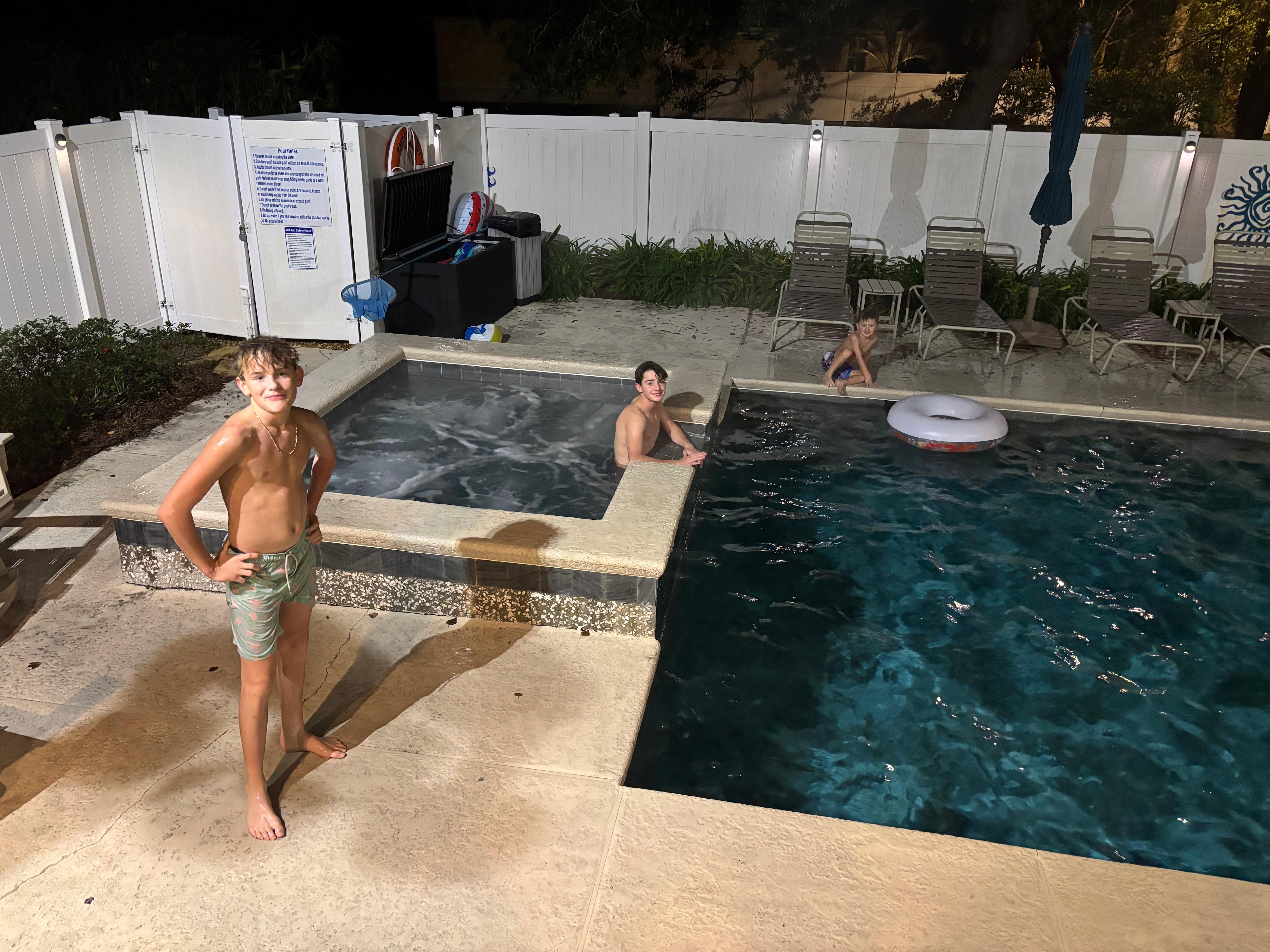 Kids loved the pool and hot tub. 