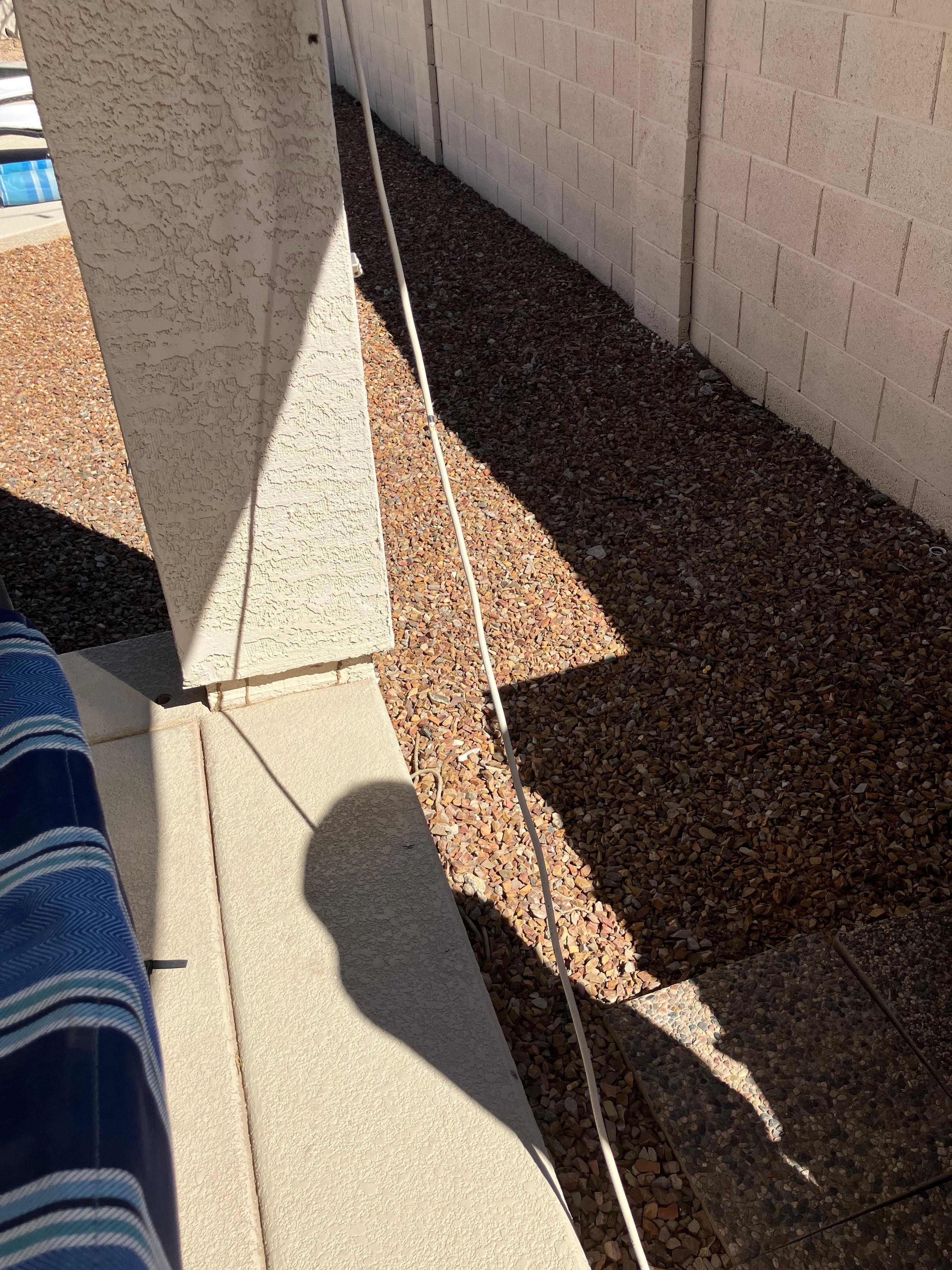 wires hanging low to trip over