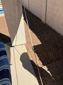 wires hanging low to trip over