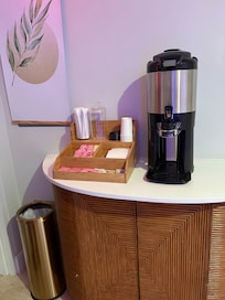 Coffee on every floor in the morning