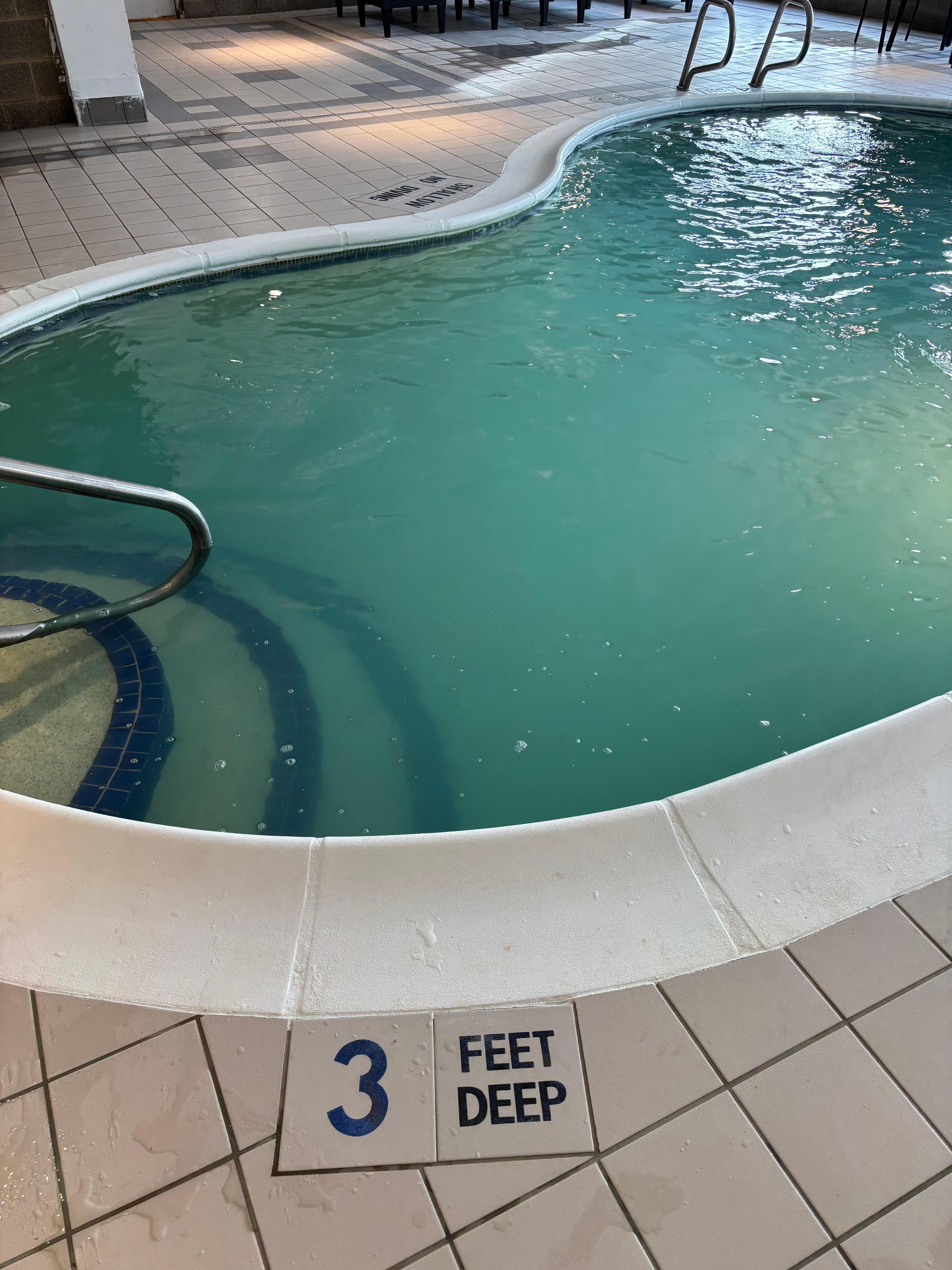 Dirty pool. Couldn’t see the bottom. 
