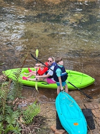 Enjoying the doings and kayaks provided