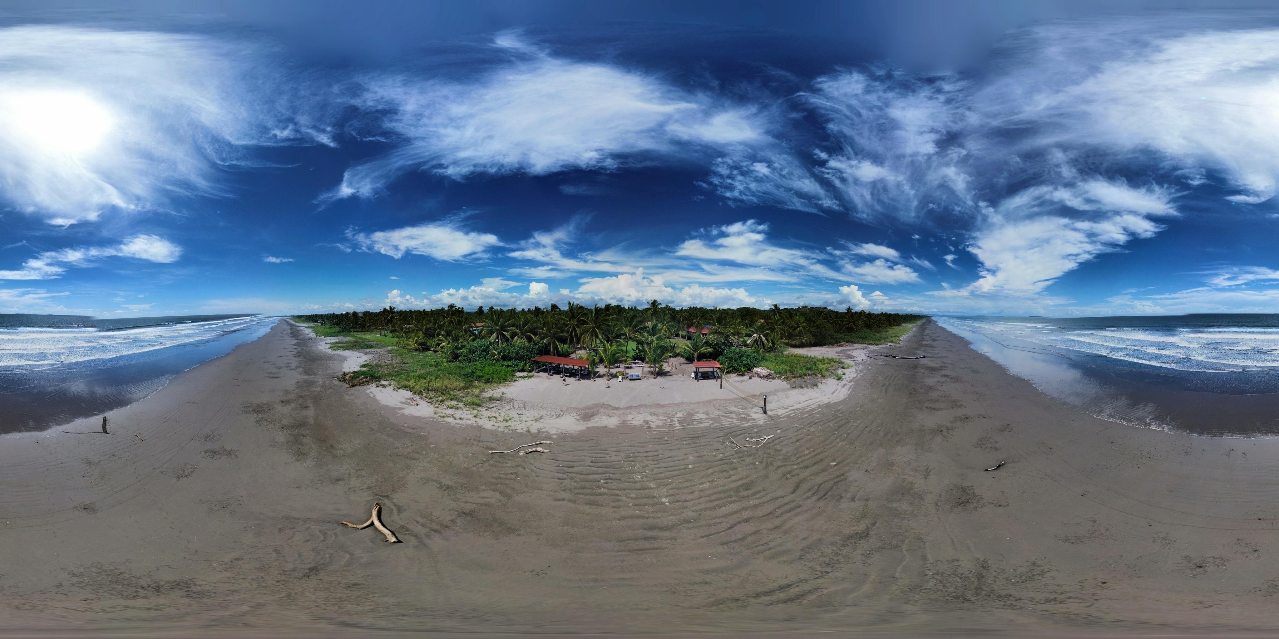 The beautiful beach.