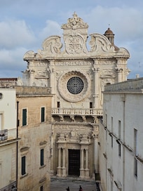 View of Basilica of Santa Croce from hotel roof garden