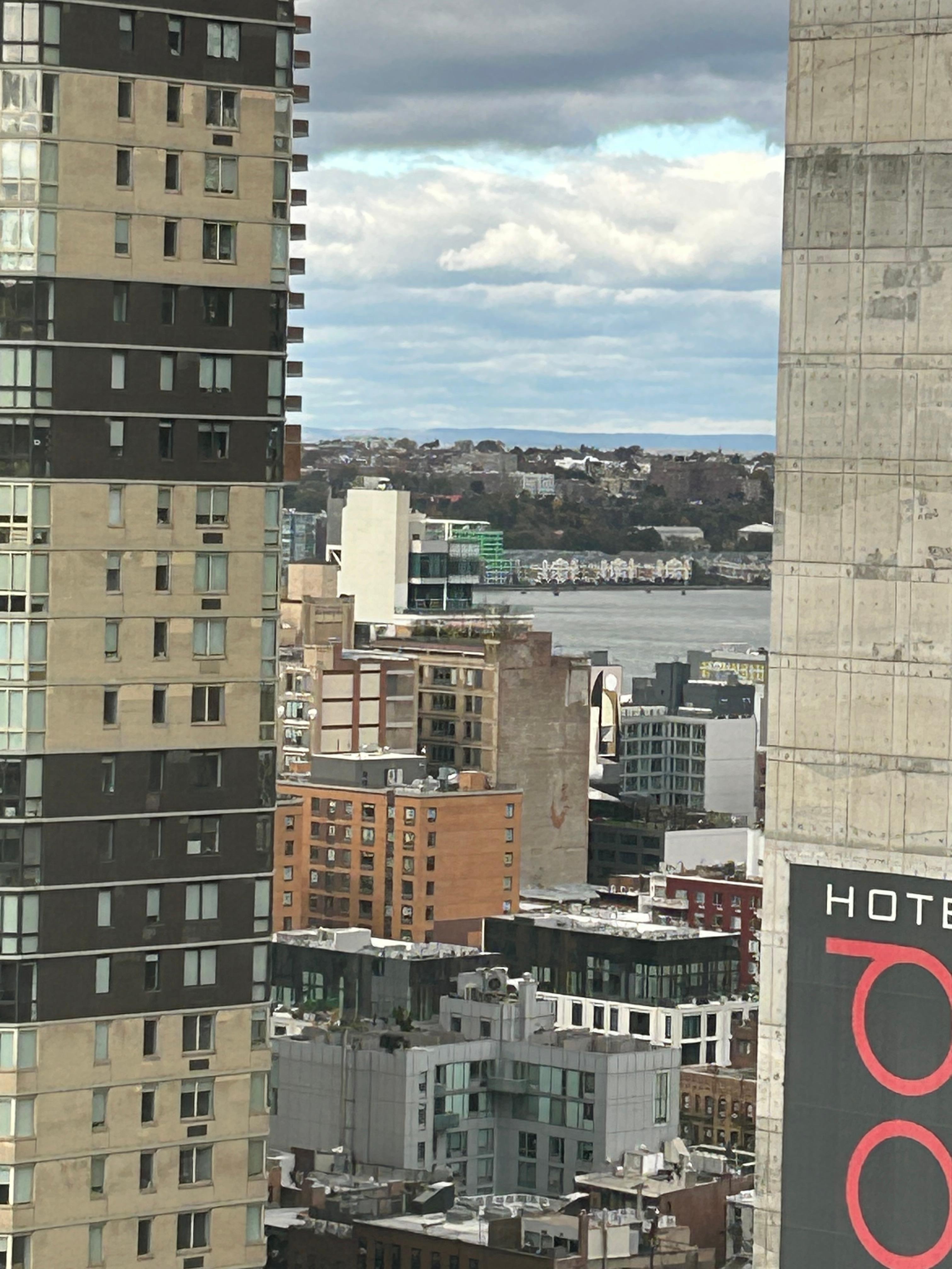 View to Hudson River- 