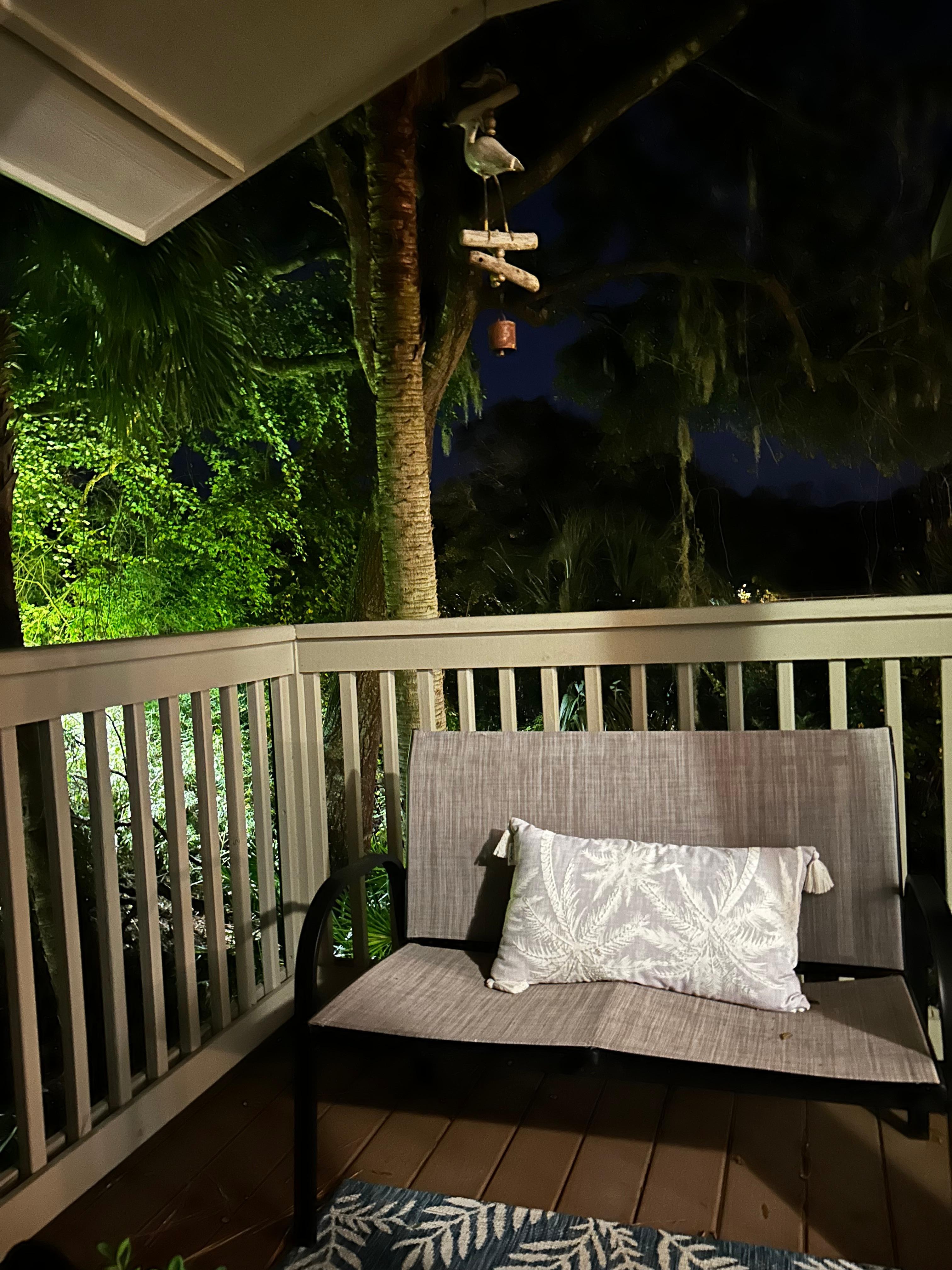 The balcony was a nice place to sip my coffee in the morning 