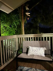 The balcony was a nice place to sip my coffee in the morning