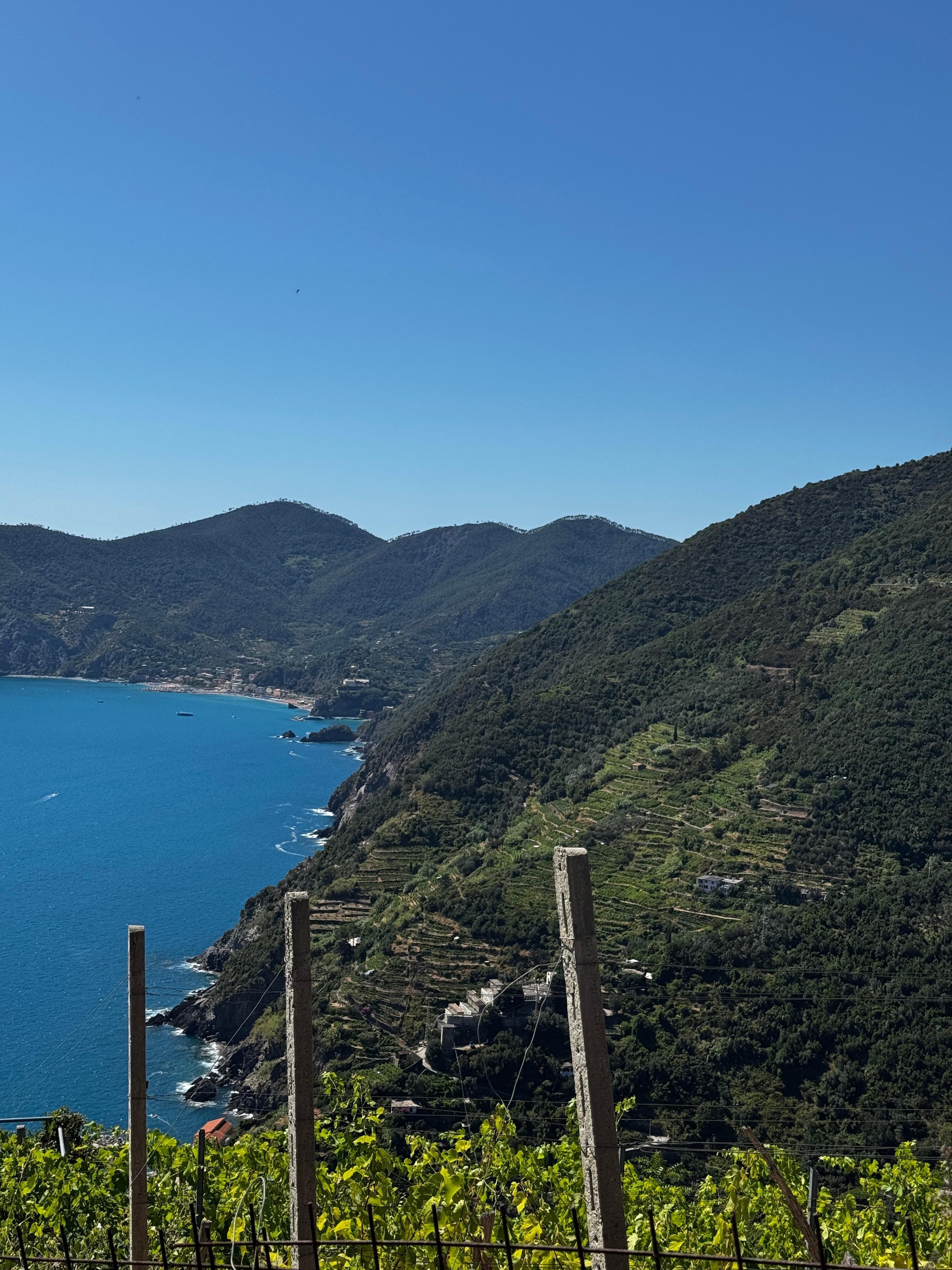 View from the path going down to the town