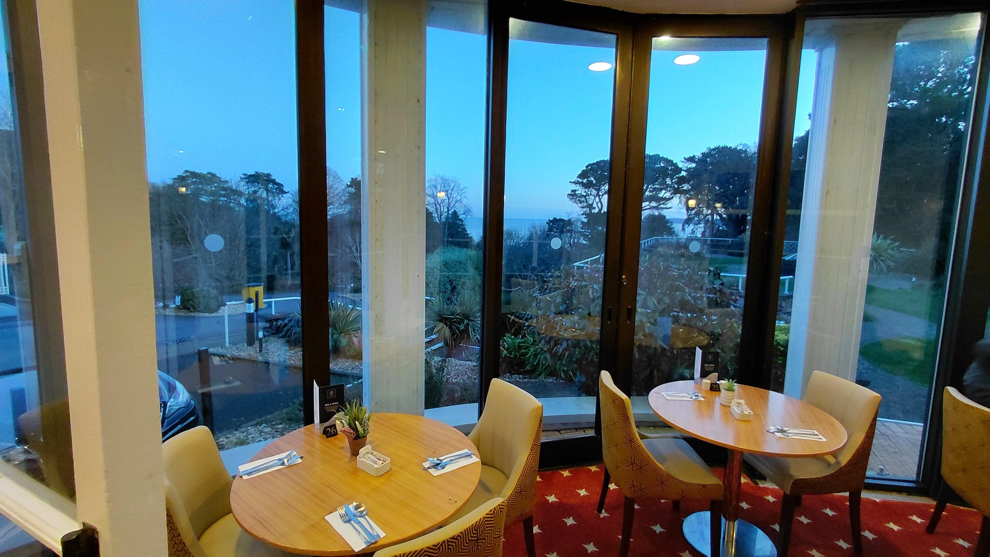 breakfast area with great views