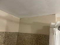 Black areas in bathroom