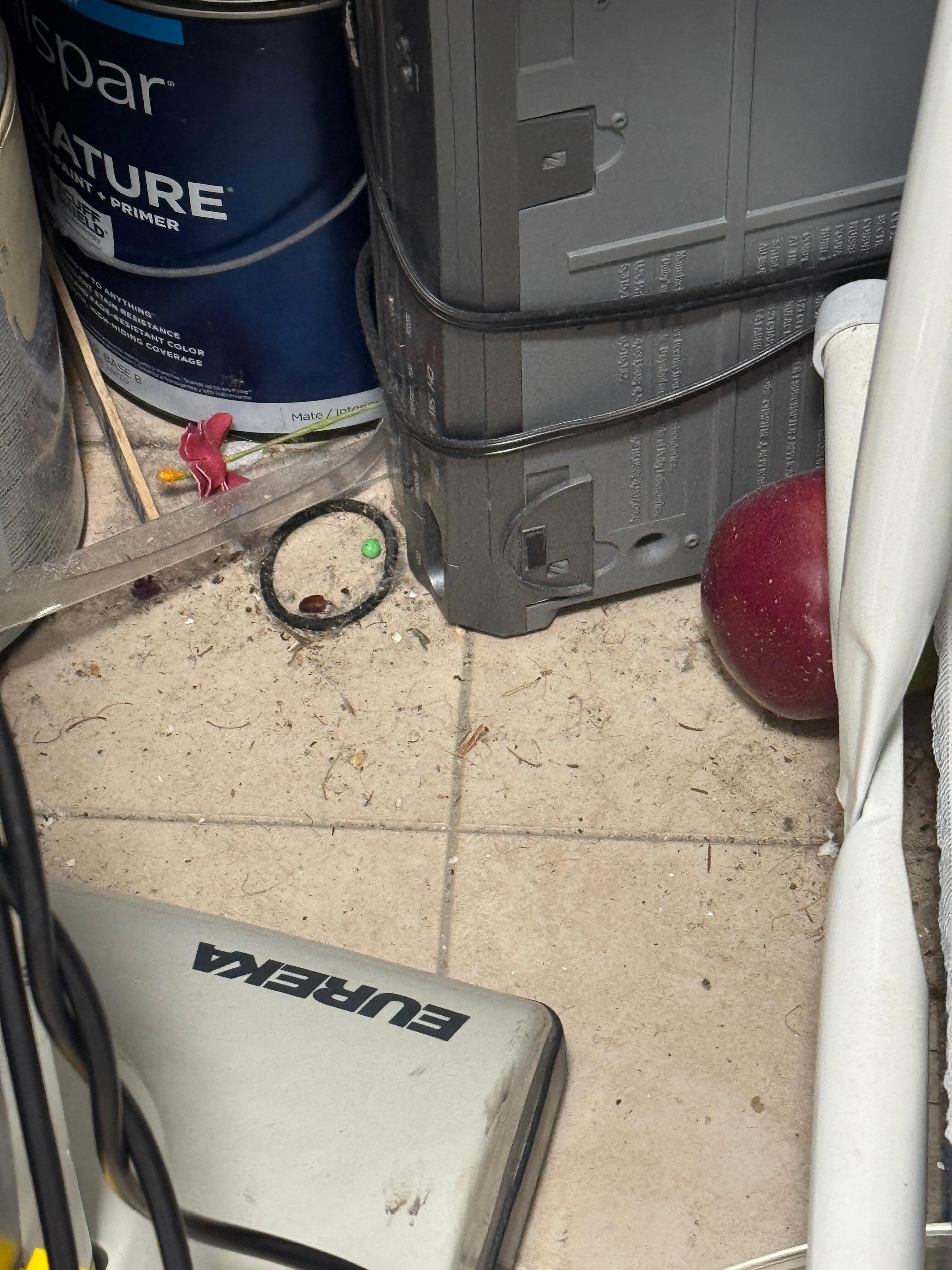 Closet with the vaccum