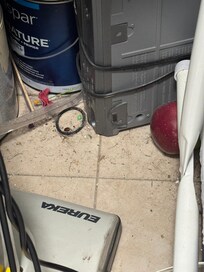 Closet with the vaccum