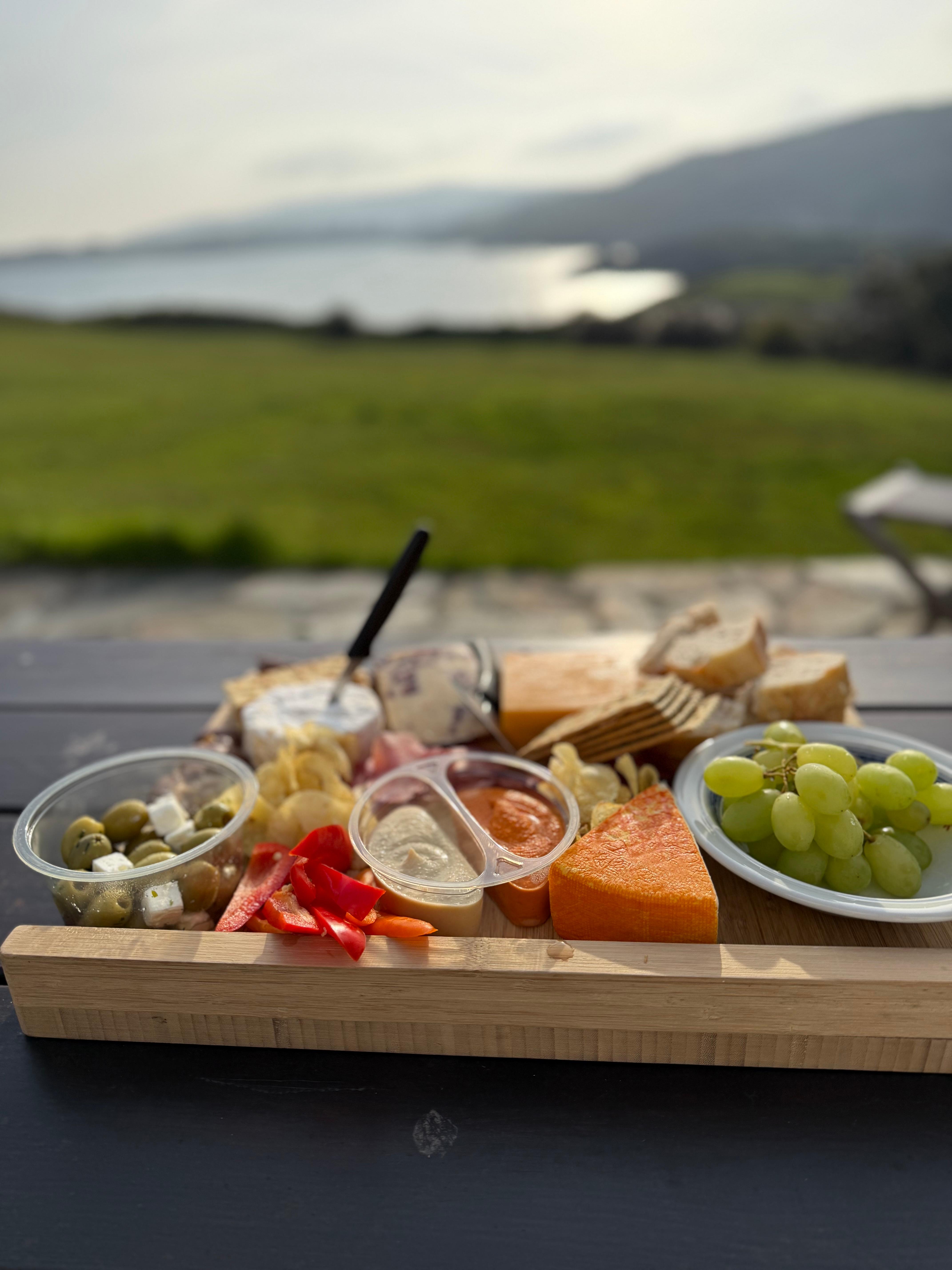 Dinner on the patio with view of the sea