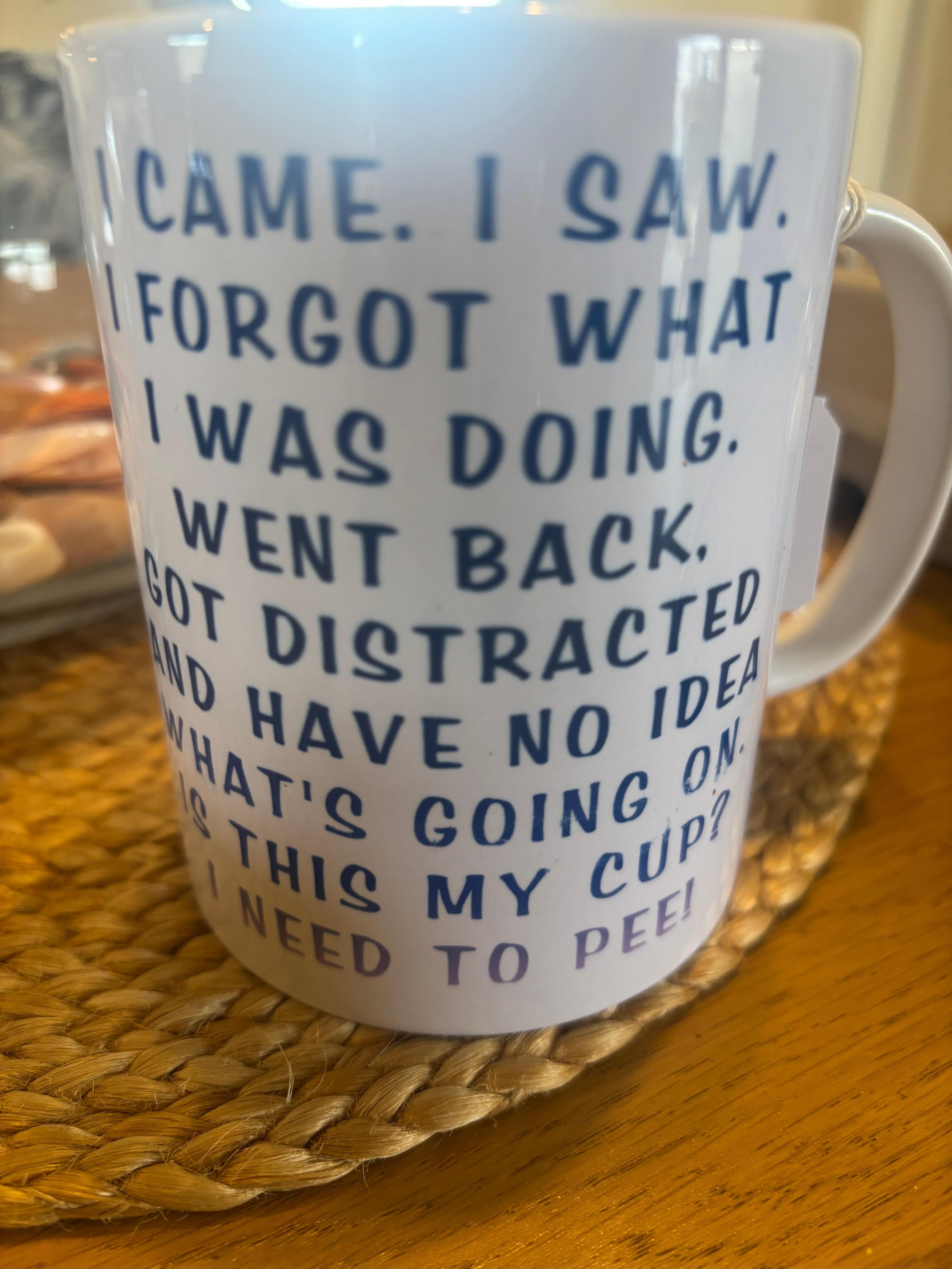 Humorous coffee mugs