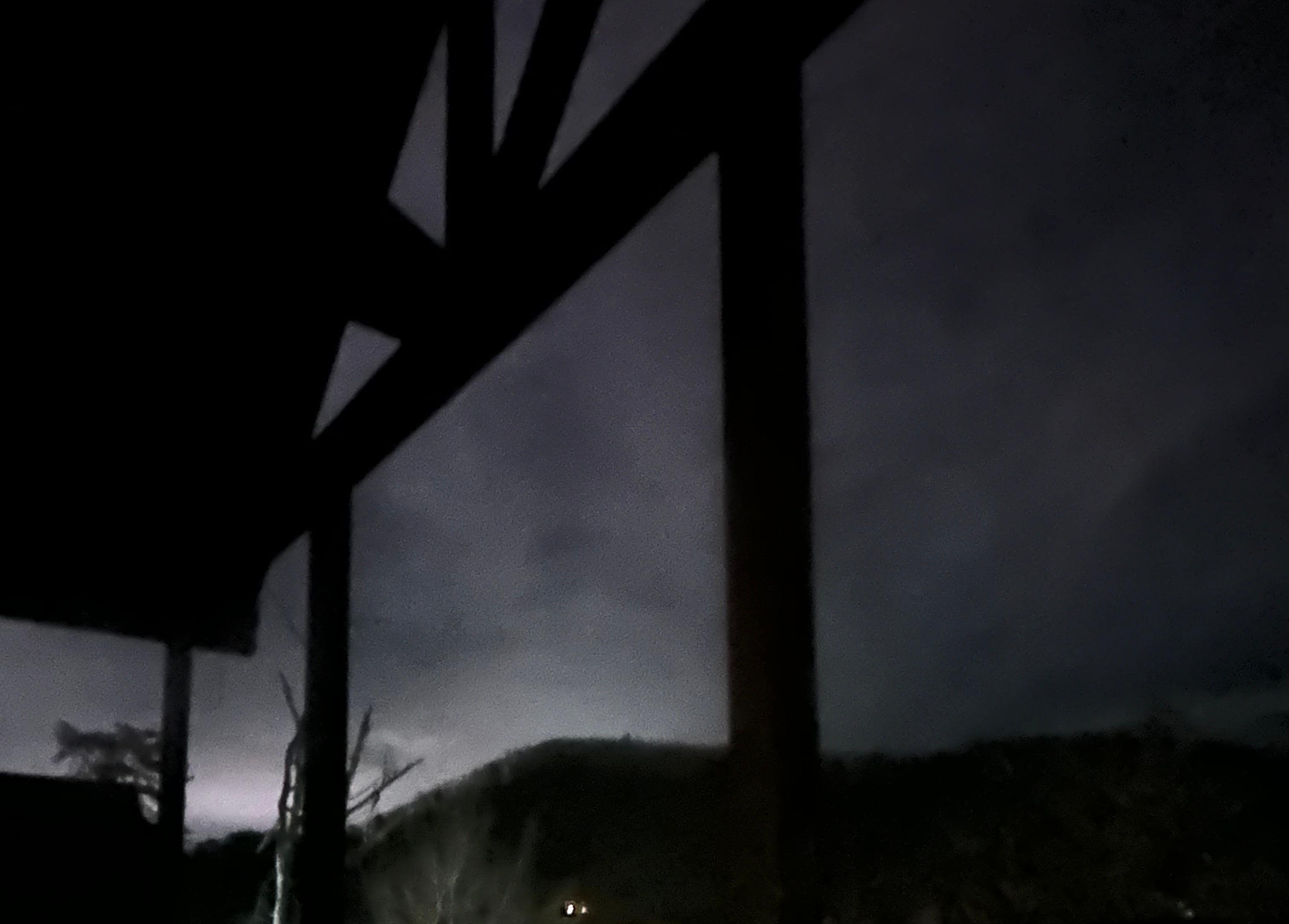 Night time views from the hot tub. 