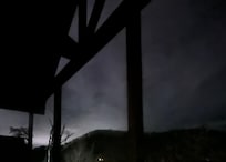 Night time views from the hot tub.