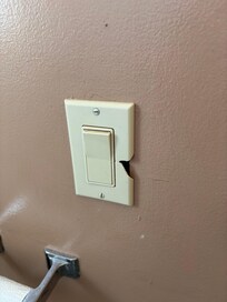 Broken switch cover