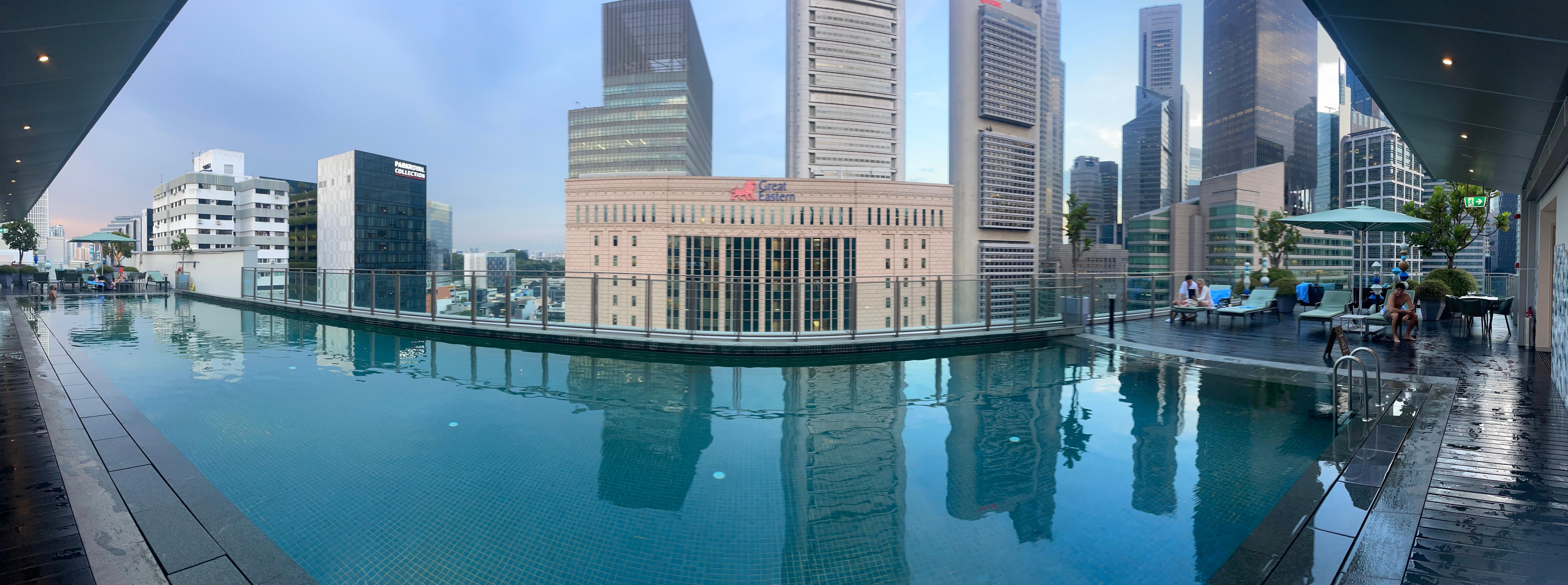 View from the roof top pool