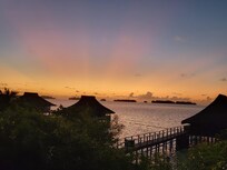 Sunset from the front porch.