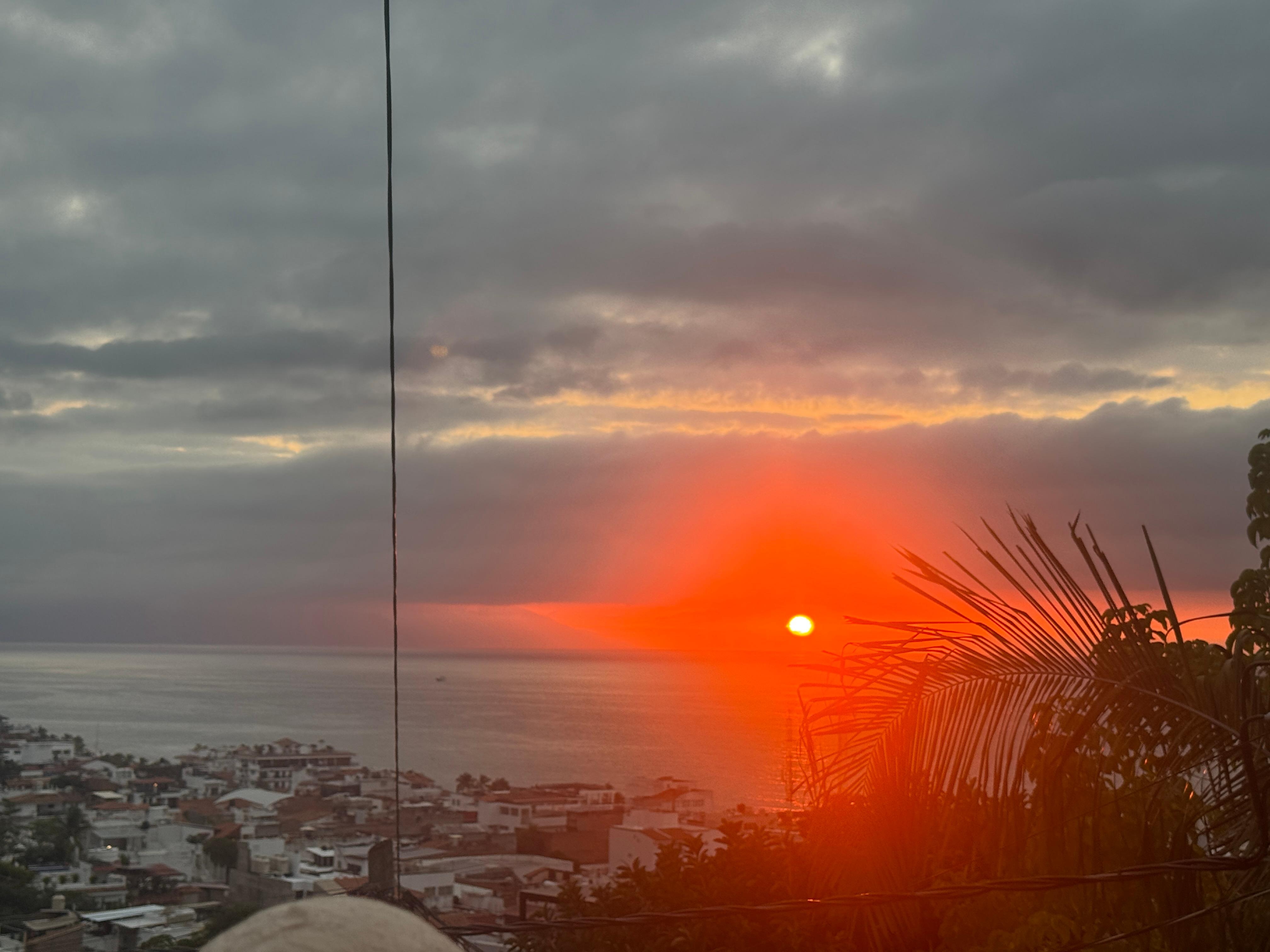 Sunset from the balcony 