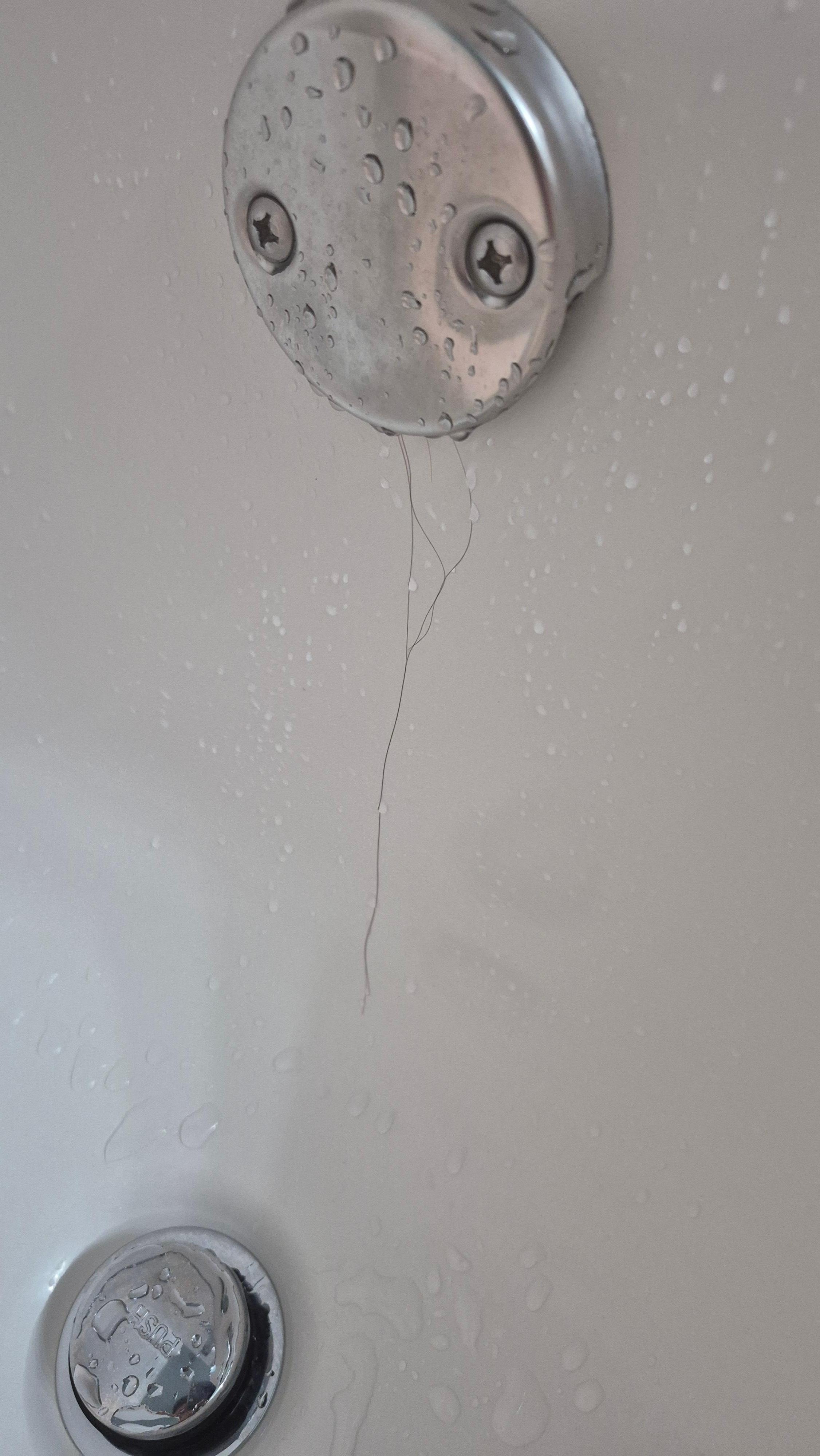 Hair in a tub