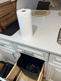 1 roll of paper towels and 2 trash bags, dropped off at the front door after I reached out. Thank you!