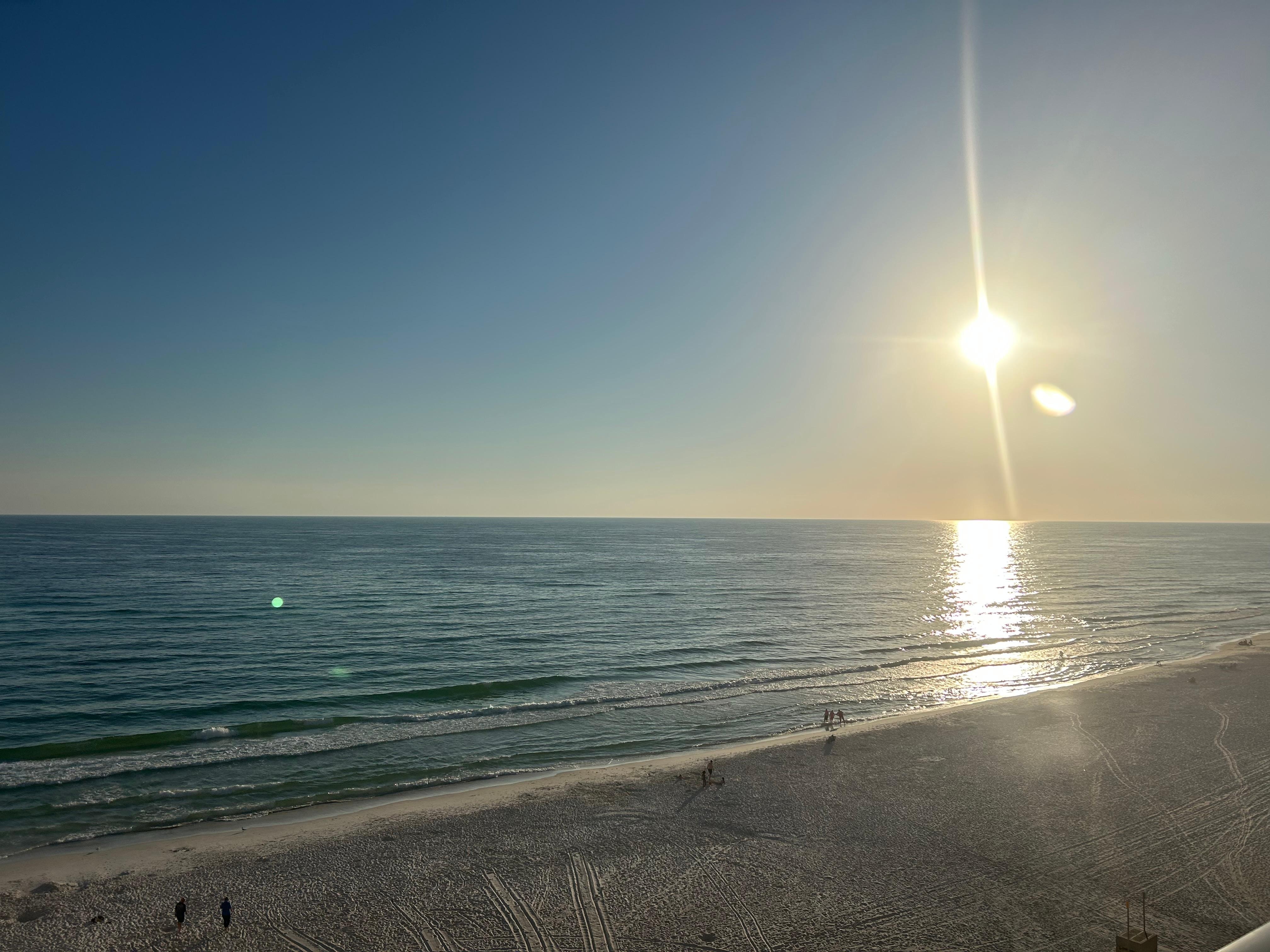 Sunset from the balcony