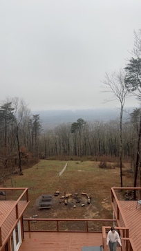 Great view from our bedroom balcony!