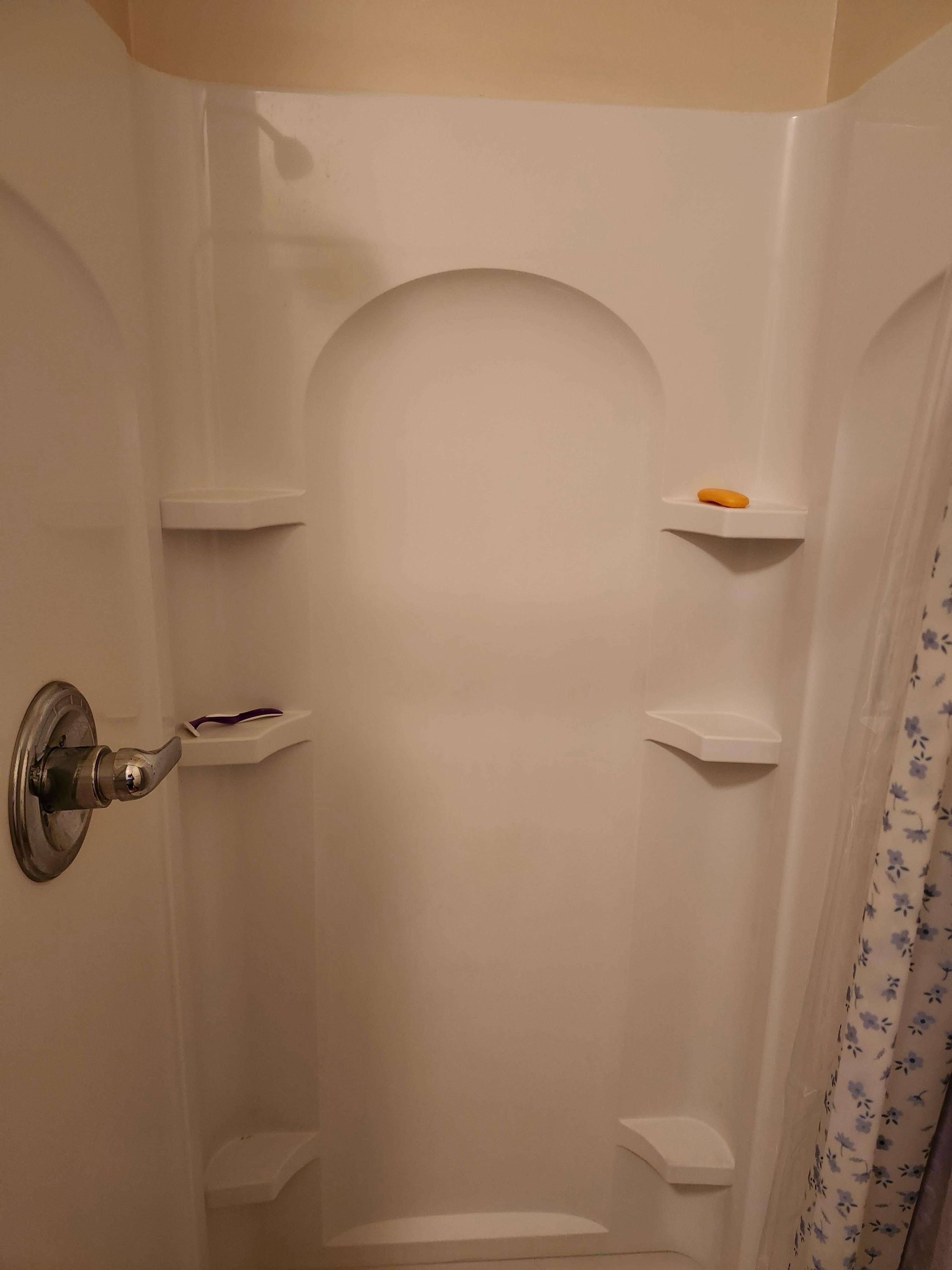 MBR shower when we arrived 