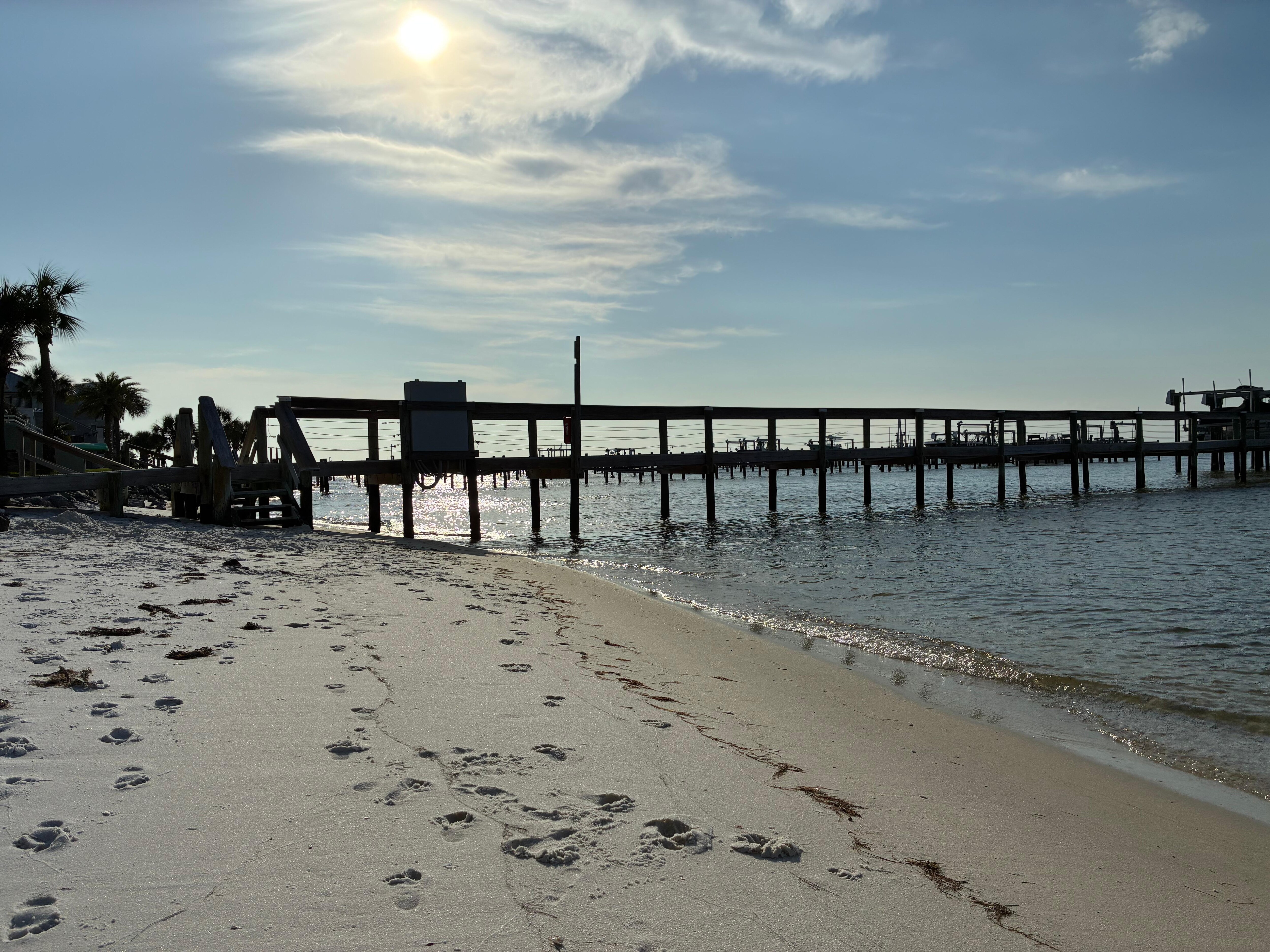 At the bay 