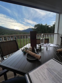 Dinner on patio