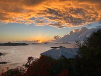 Sunrise view from deck area.