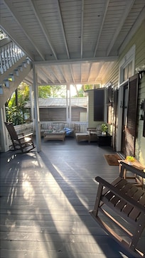 Perfect spot for morning coffee.